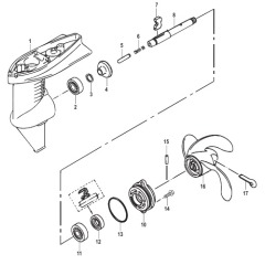 Gear Housing Assembly Prop Shaft